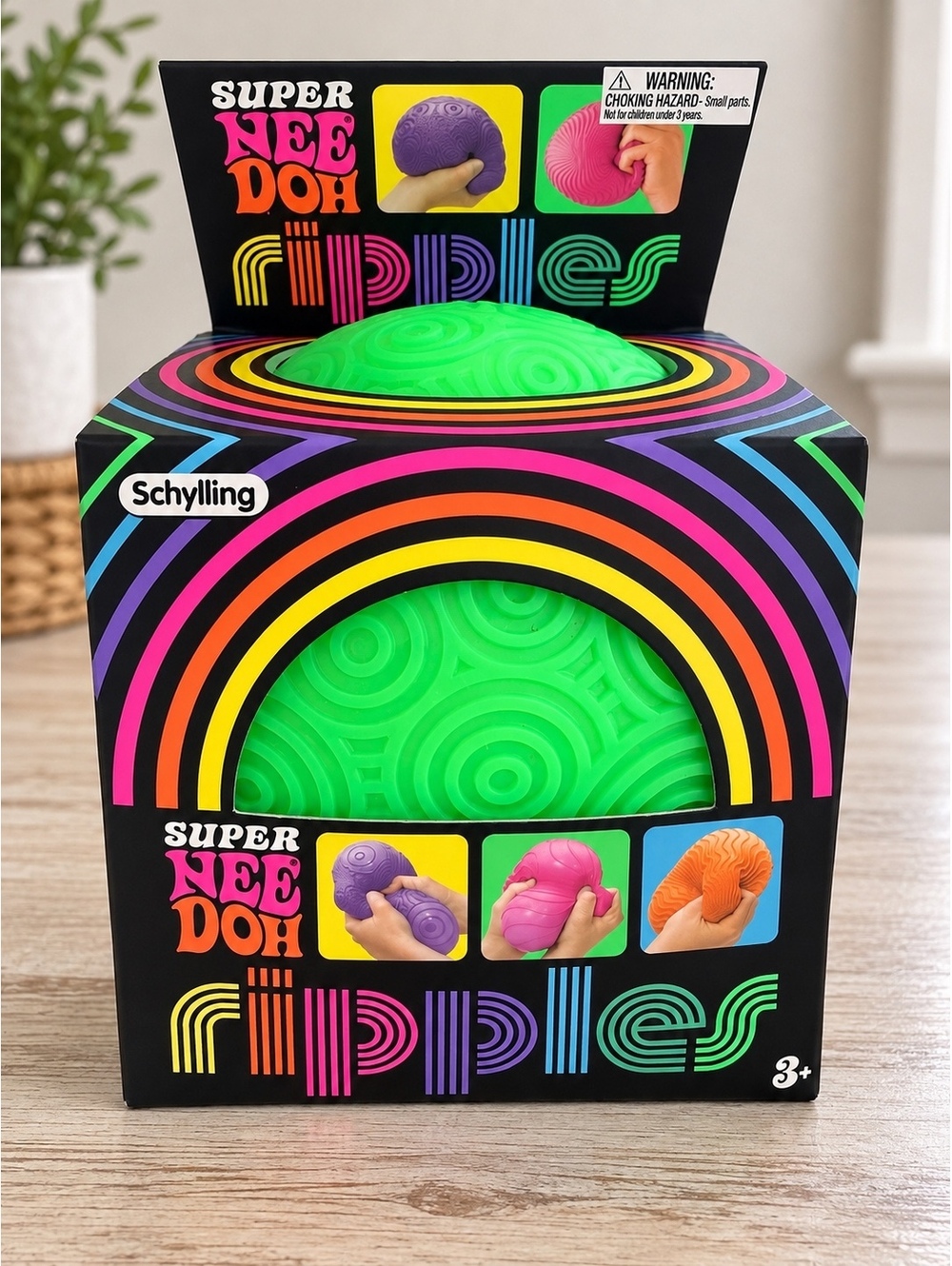 Super NeeDoh Ripples Green NEW Sealed Schylling Sensory Toy Hard to Find